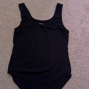 Black tank top bodysuit